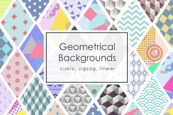 42 Geomertic Backgrounds: A Versatile Resource for Creative Professionals