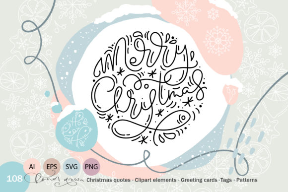 Christmas Monoline Collection: A Versatile Design Resource for the Holiday Season