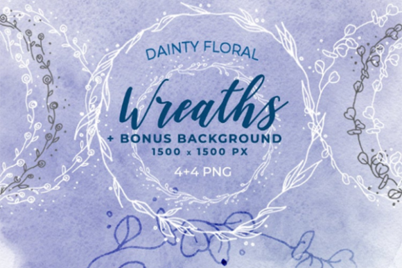 Dainty Floral Wreaths: A Versatile Design Element for Creative Projects