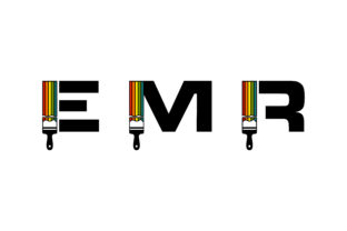 EMR Letter Typography Logo Design