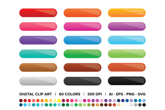 Gradient Web Button Clip Art: A Modern Design Essential