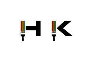 HK Letter Typography Logo: A Modern Design Solution for Creative and Corporate Identity