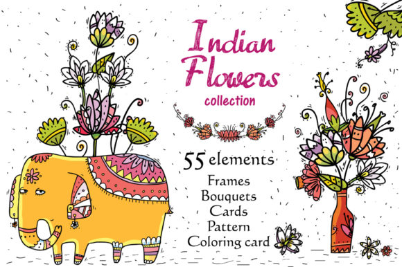 Indian Flowers: A Vibrant Collection for Creative Expression
