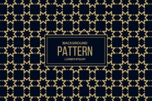 Pattern Abstract Islamic Dark Blue Gold