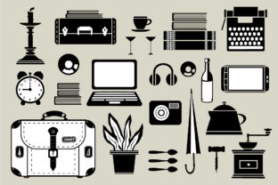 Set of Vector Elements of the Household: A Versatile Resource for Design Projects