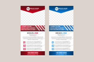 Simple Vertical Banner Red Blue: A Versatile Design for Modern Communication