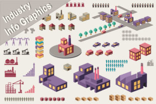 Vector Elements Infographics Industry